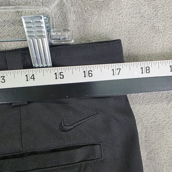 Mens Black Nike Golf Tour Performance Dri Fit Shorts Polyester Stretch Size 32 - Picture 7 of 10